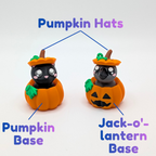 Halloween Cat and Crow Mechanical Clicker Fidget