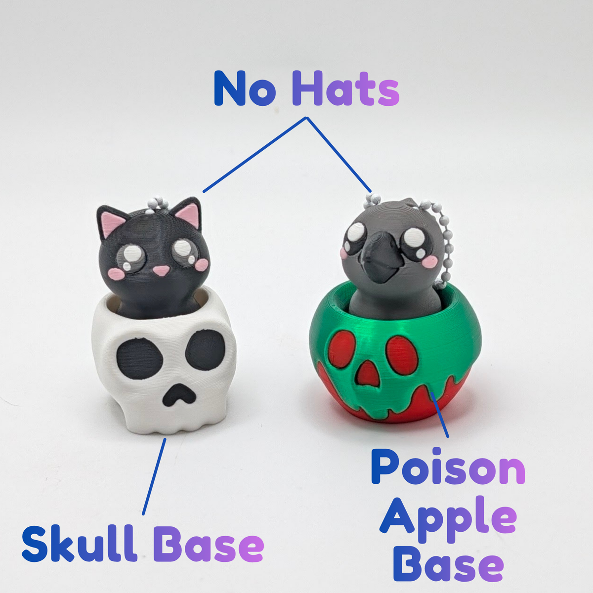 Halloween Cat and Crow Mechanical Clicker Fidget