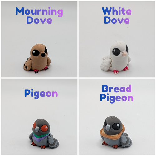 Articulated Bird Hatchlings Flexi Minis with Optional Egg