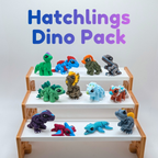 Articulated Dinosaur Fidget Hatchling with Optional Egg