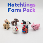 Articulated Farm Hatchlings Flexi Minis with Optional Egg