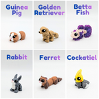 Articulated Pet Hatchlings Flexi Minis with Optional Egg