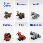 Articulated Woodlands Hatchlings Flexi Minis with Optional Egg
