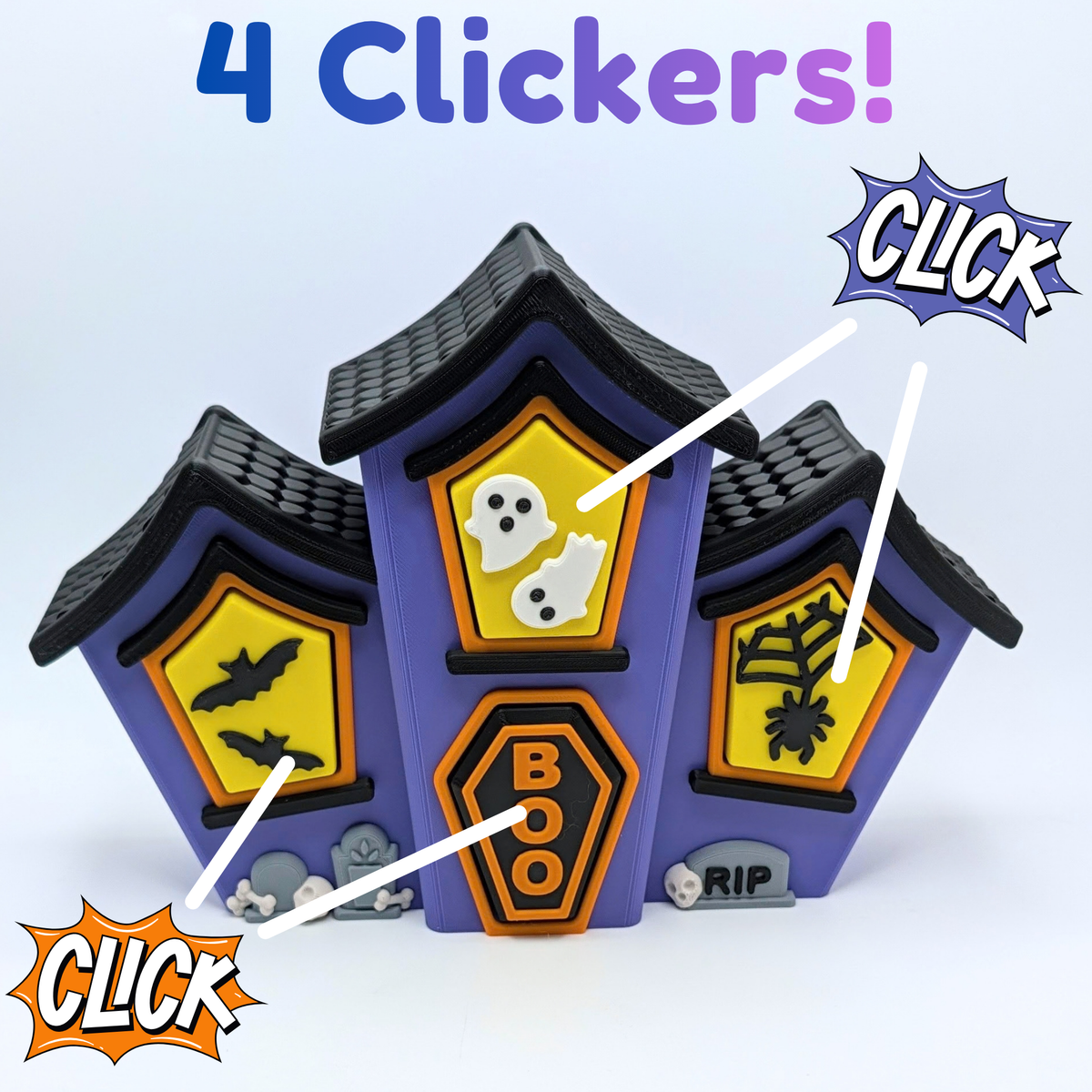 Haunted House Mechanical Clicker Fidget