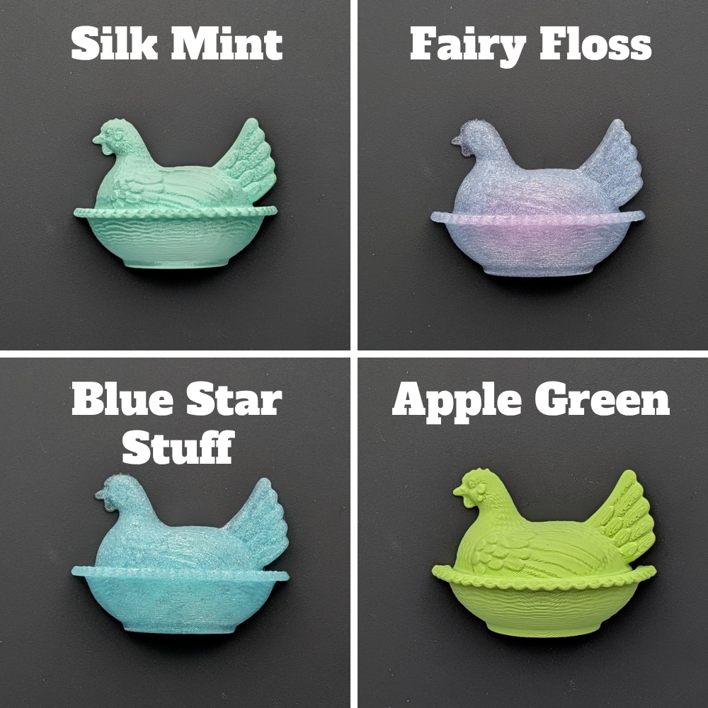 Hen on Nest Refrigerator Magnet - 3D Printed Vintage Style Kitchen Decor