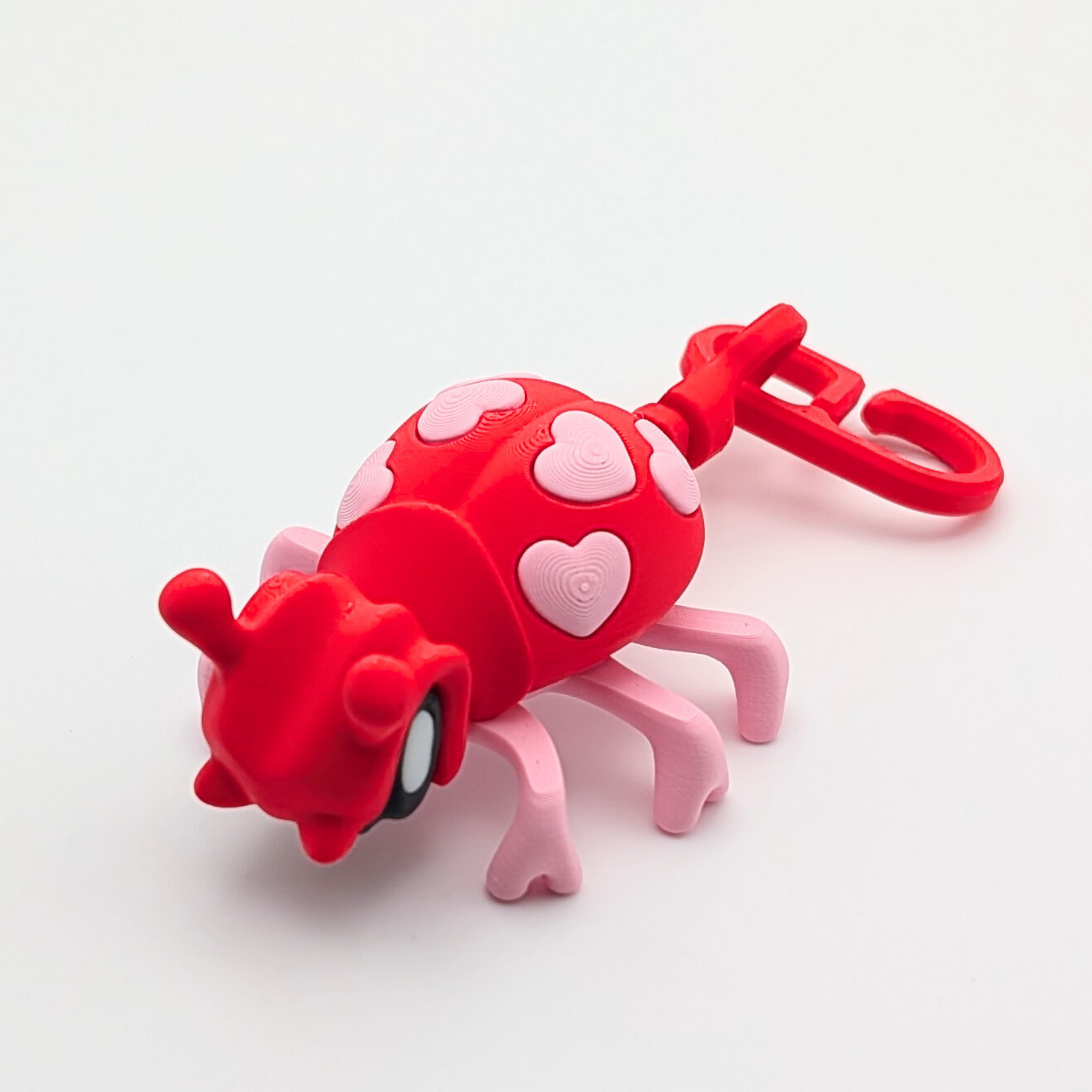 Love Bug Fidget Keychain | Valentine's Day Gift | Backpack Charm