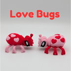 Love Bug Fidget Keychain | Valentine's Day Gift | Backpack Charm
