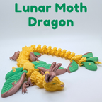 Articulated Lunar Moth Dragon Fidget