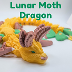 Articulated Lunar Moth Dragon Fidget