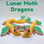 Articulated Lunar Moth Dragon Fidget