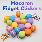 Macaron Fidget Clicker – Mechanical Keyboard Sensory Keychain