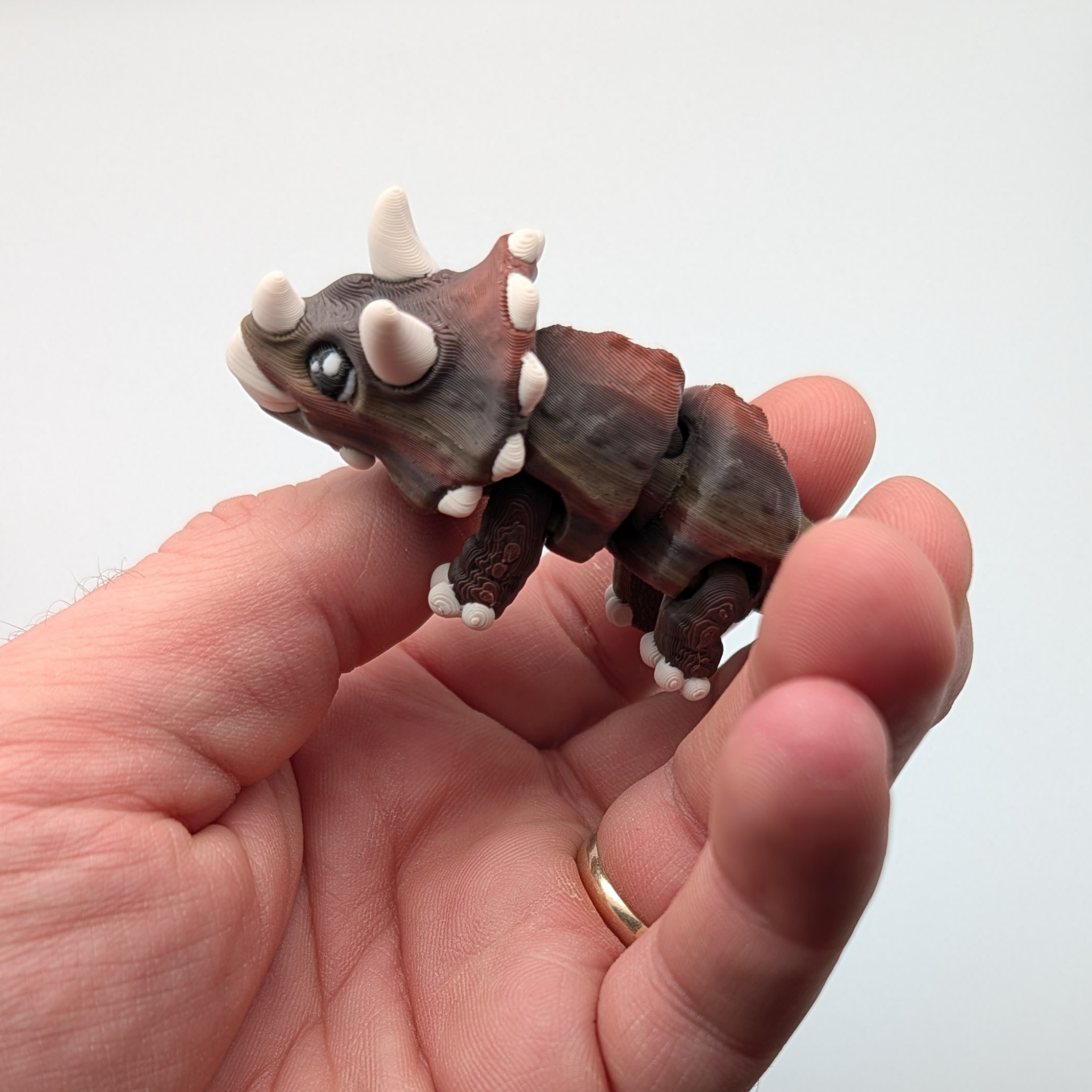 Articulated Mini Triceratops Fidget
