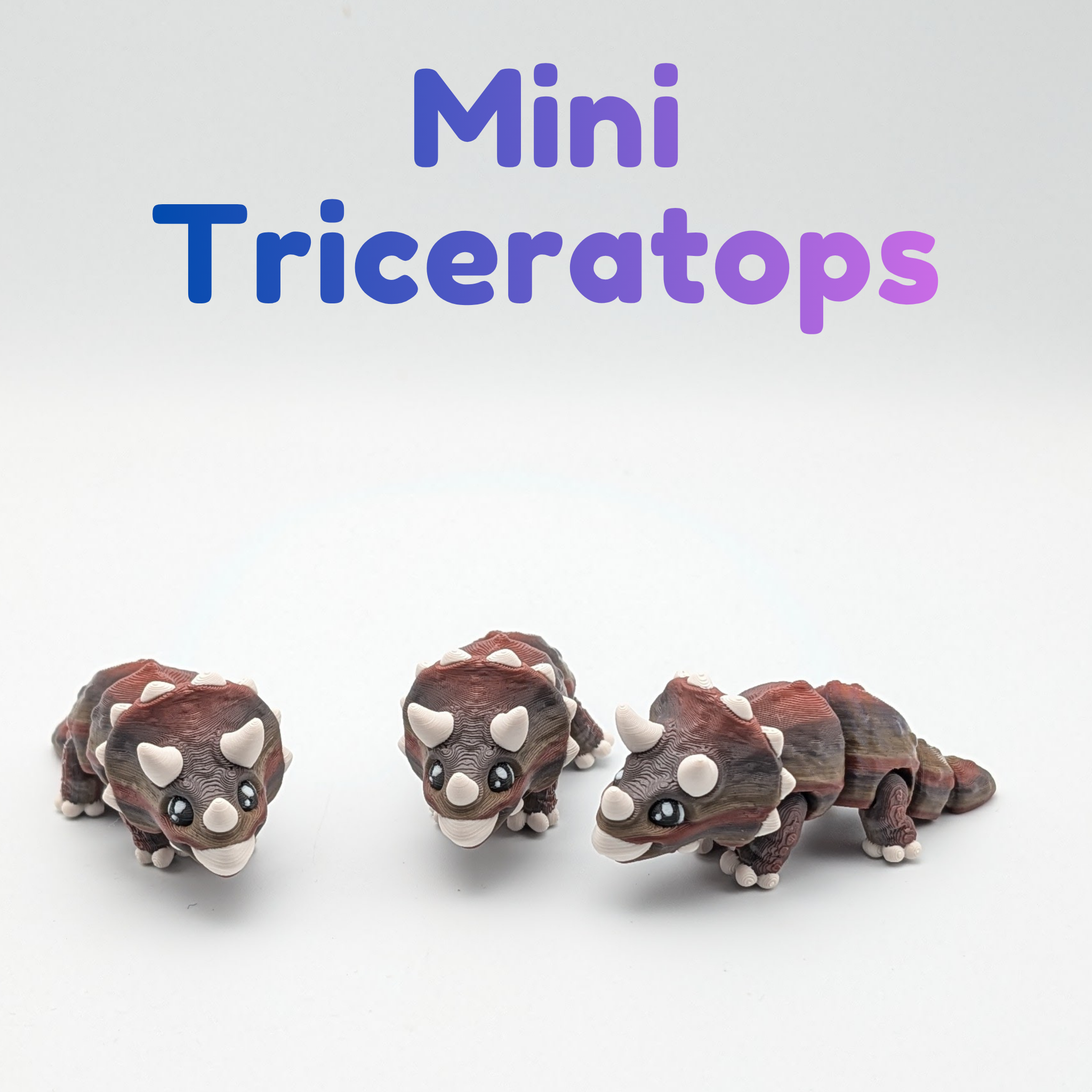 Articulated Mini Triceratops Fidget