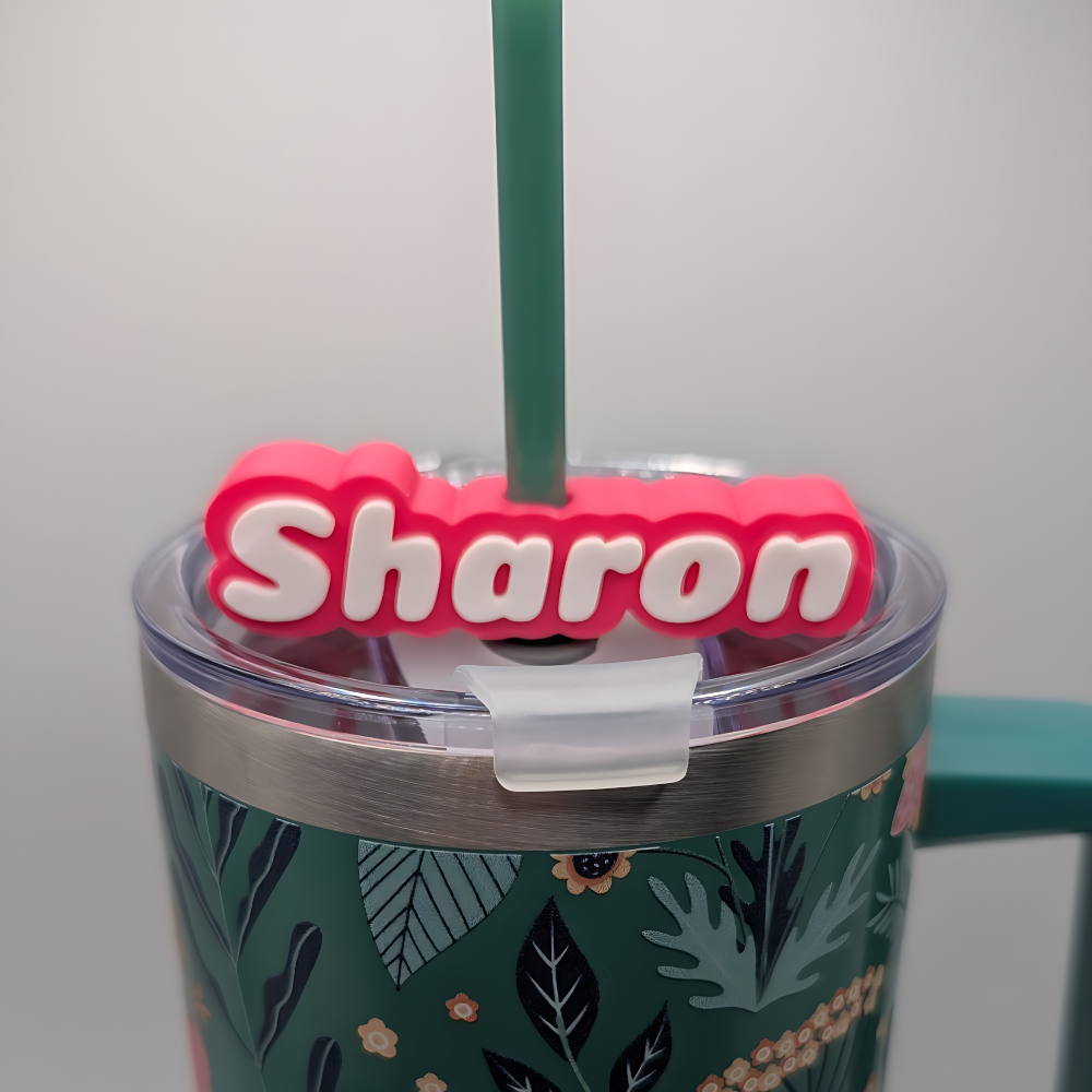Personalized Name Straw Topper | Drink Charm for Tumbler