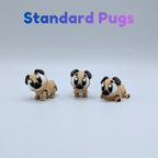 Flexi Pug Articulated Fidget Toy and Bakery Playset