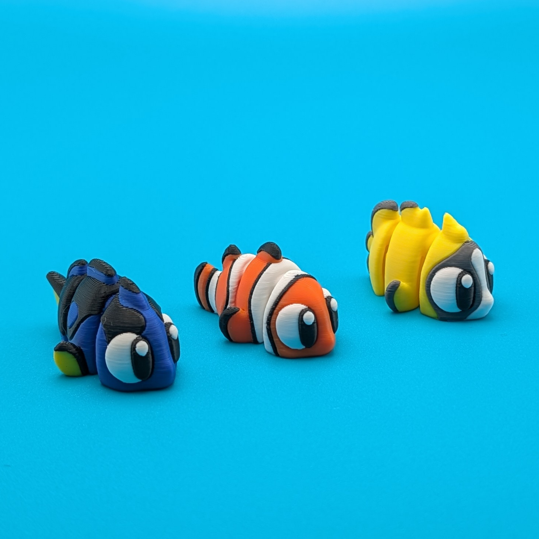 Articulated Tropical Fish Fidgets | Clownfish, Blue Tang, Butterfly