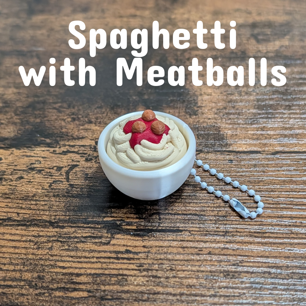 Pasta Clicker Fidget Keychain - 3D Printed Mac and Cheese Clicker Toy
