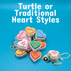 Spanish Conversation Heart Clicker Fidget Keychain