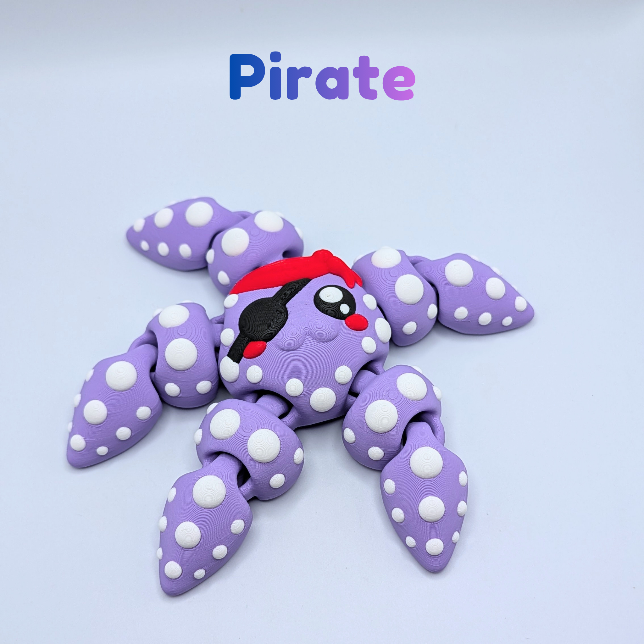 Articulated Starfish Fidget Toy – Pirate, Bow, Standard Styles