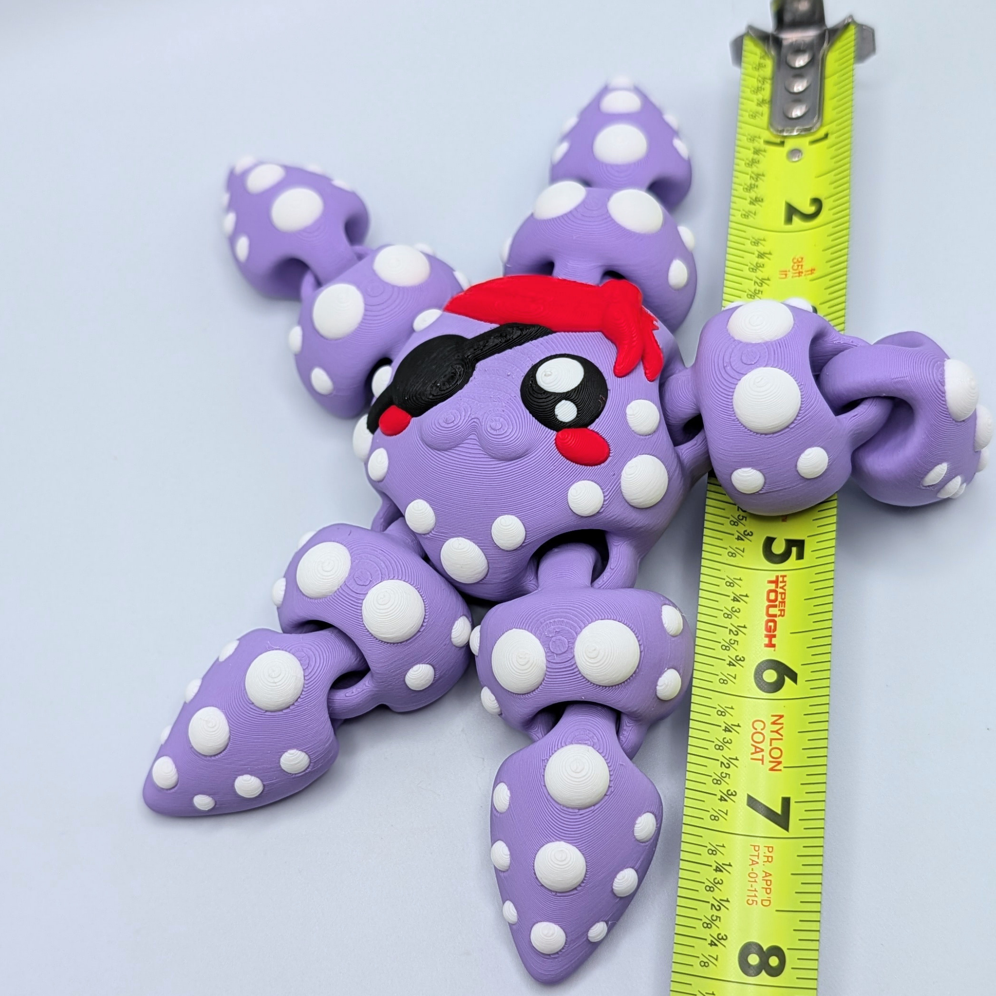 Articulated Starfish Fidget Toy – Pirate, Bow, Standard Styles