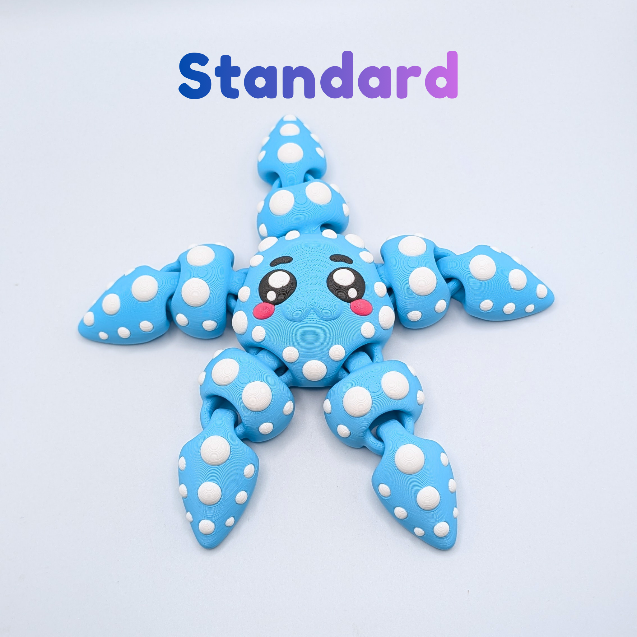 Articulated Starfish Fidget Toy – Pirate, Bow, Standard Styles