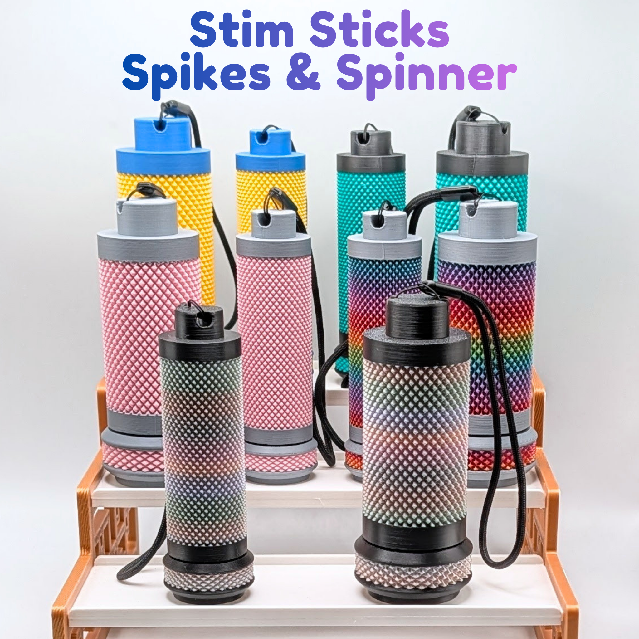 Stim Stick Spiked Fidget Toy – Tactile Sensory Roller, ADHD Stress Relief