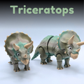Articulated Triceratops Fidget Toy