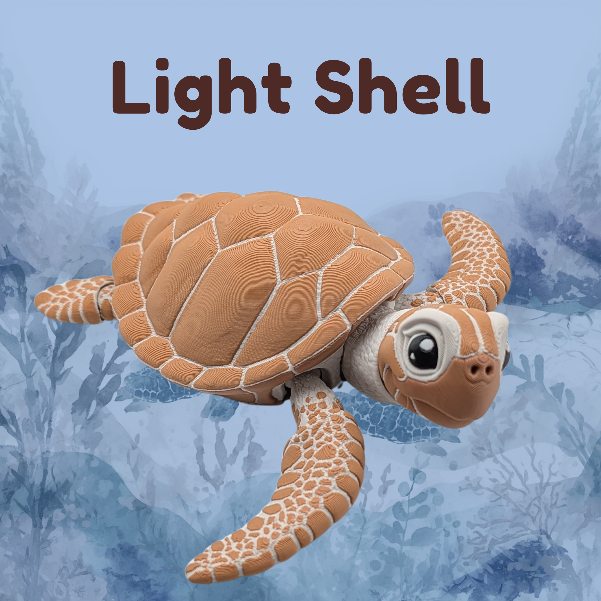 Articulated Sea Turtle | Realistic Fidget Figure