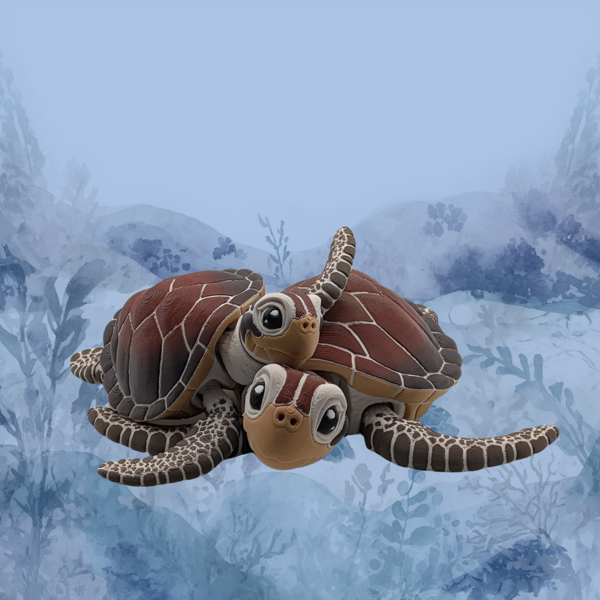 Articulated Sea Turtle | Realistic Fidget Figure