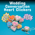 Wedding Conversation Heart Clicker Fidget Keychain