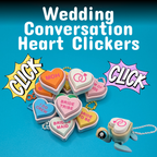 Wedding Conversation Heart Clicker Fidget Keychain