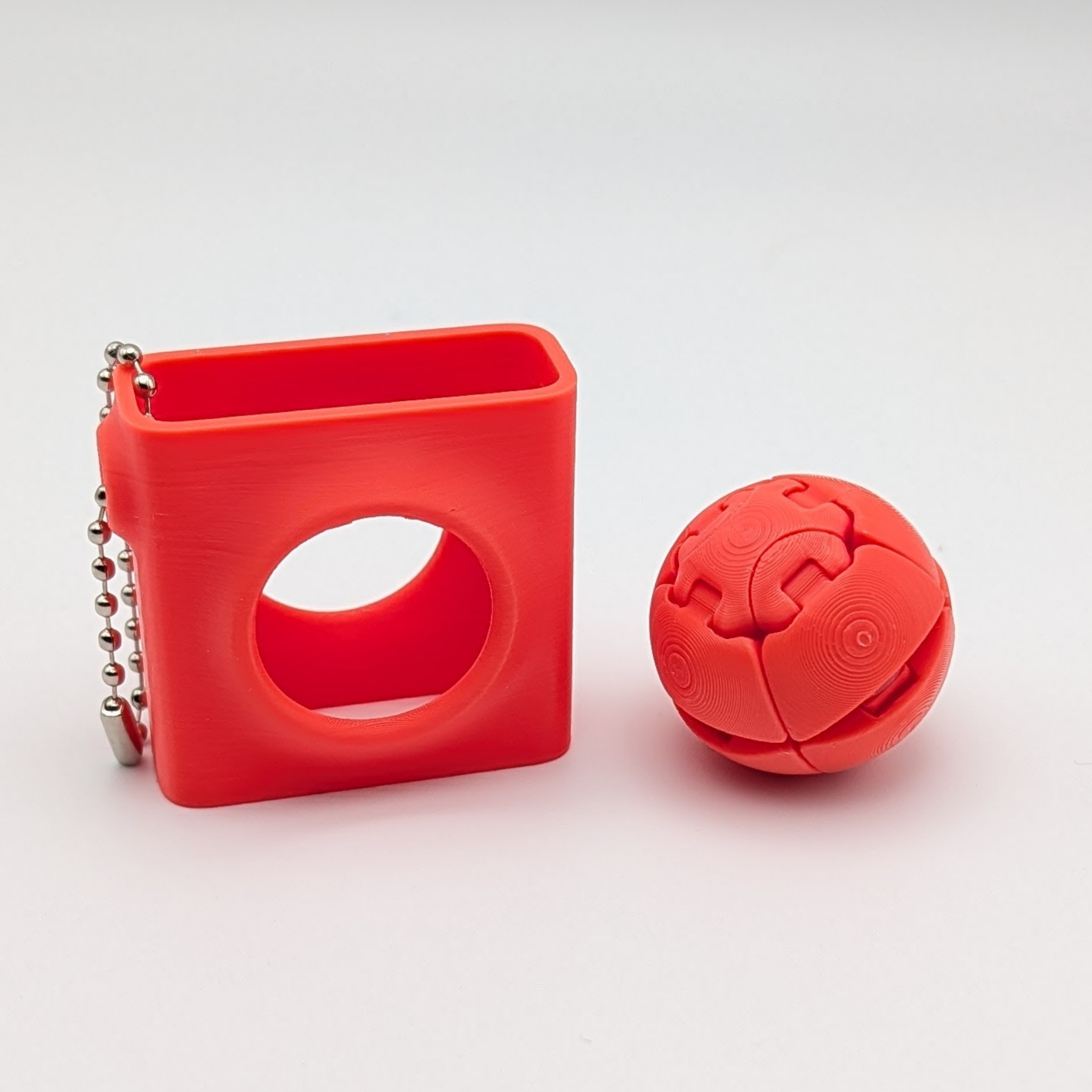 Zorbles Squishy Fidget Toy with Keychain Case