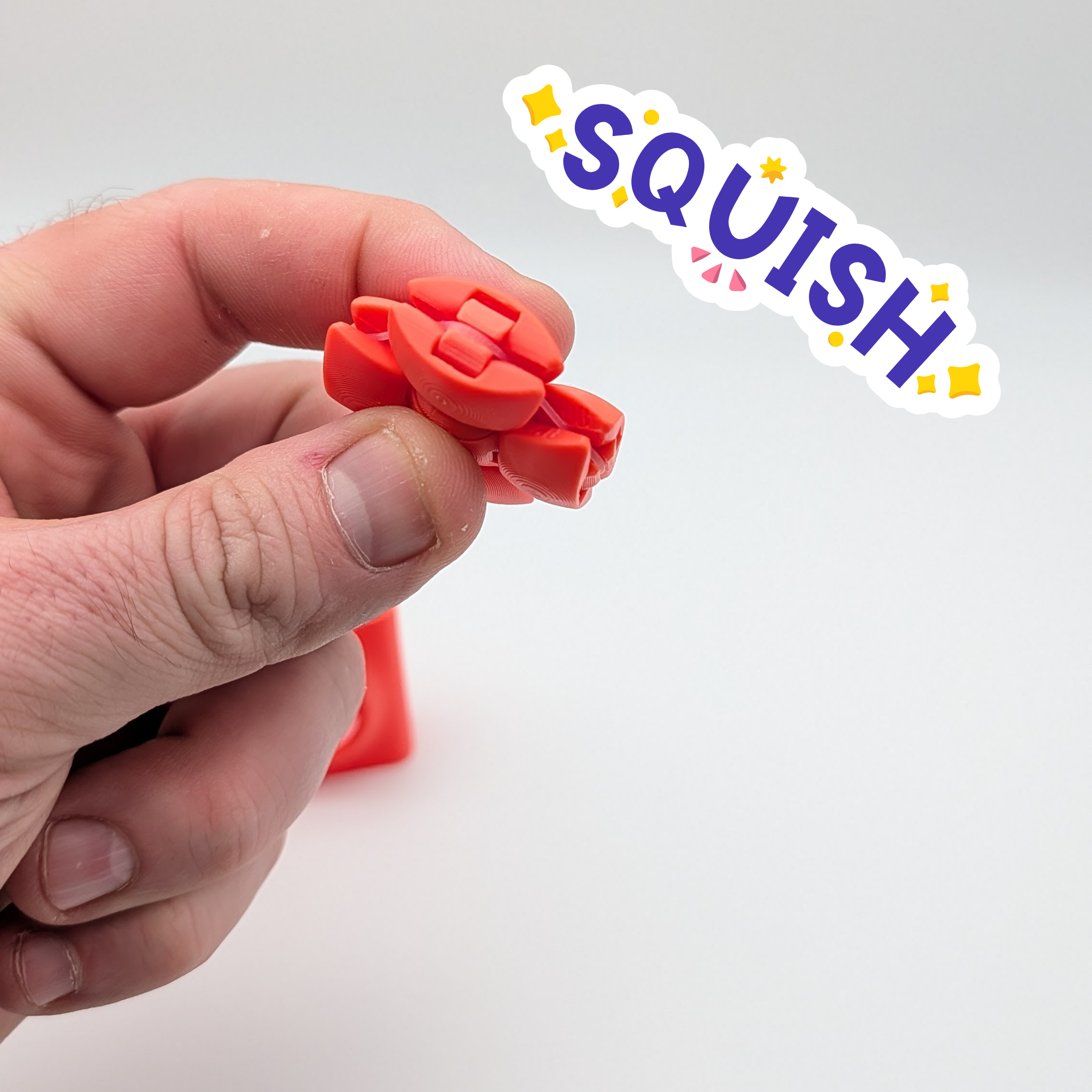 Zorbles Squishy Fidget Toy with Keychain Case