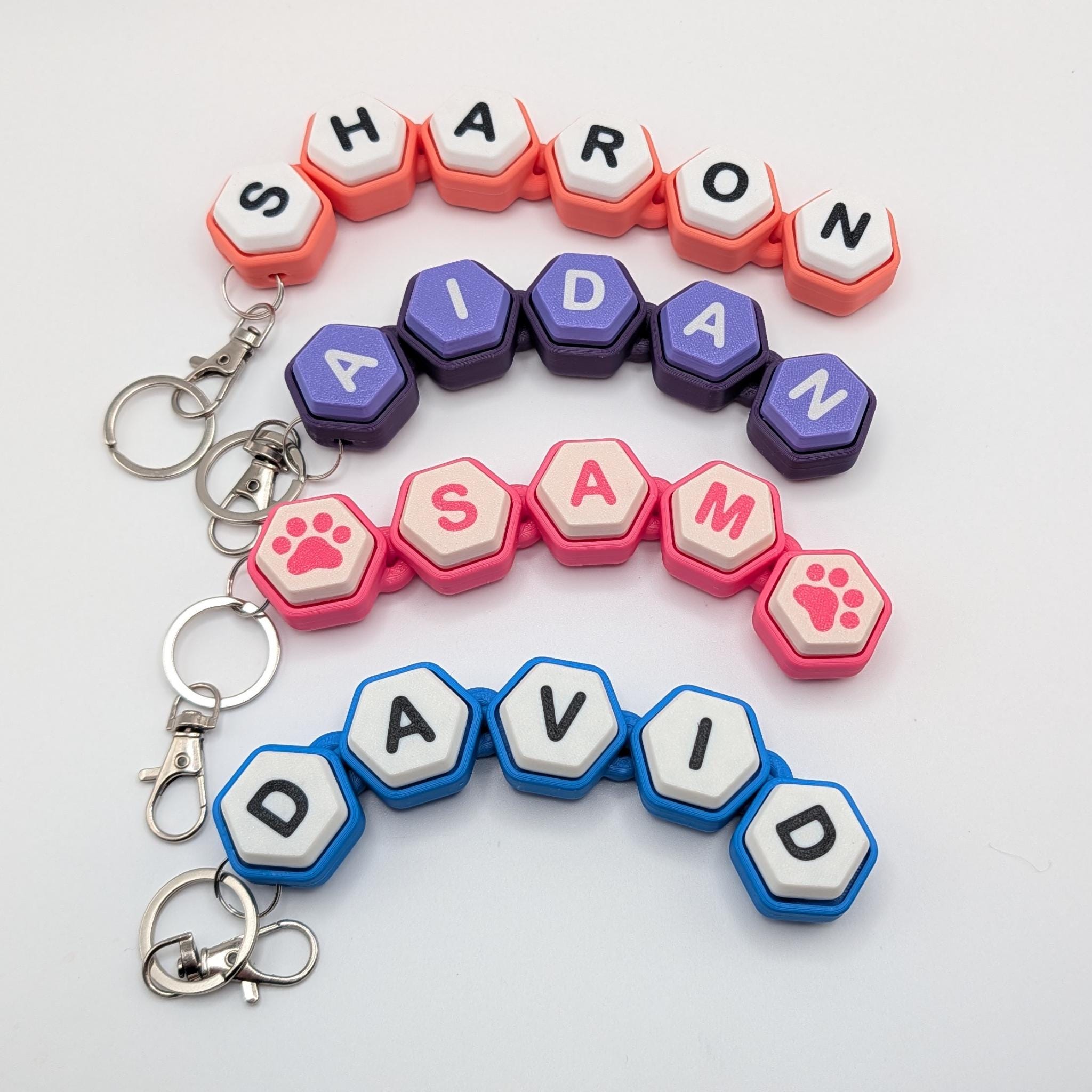 Personalized Name Clicker Keychain