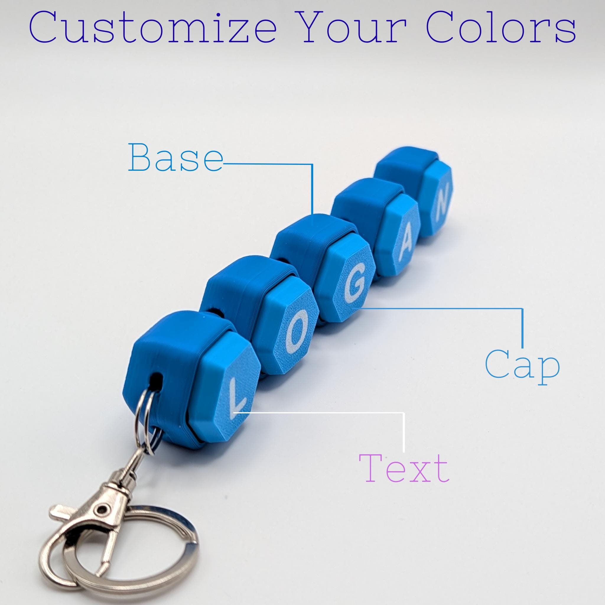 Personalized Name Clicker Keychain