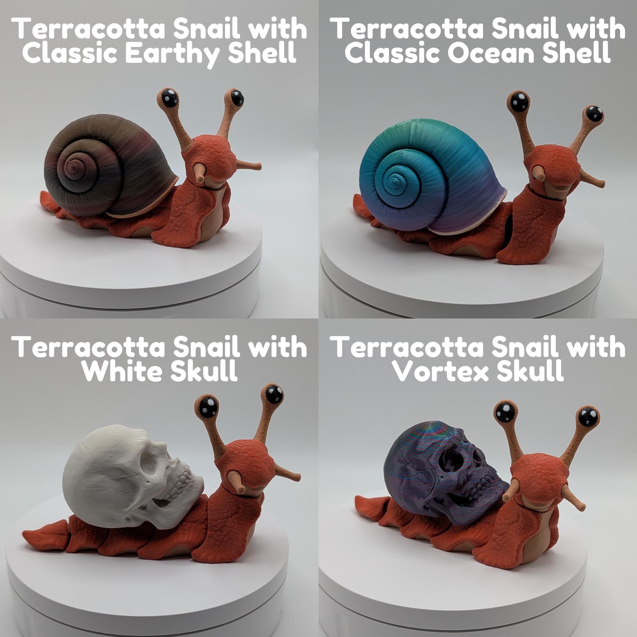 Custom Snail Figure with Choice of Shell