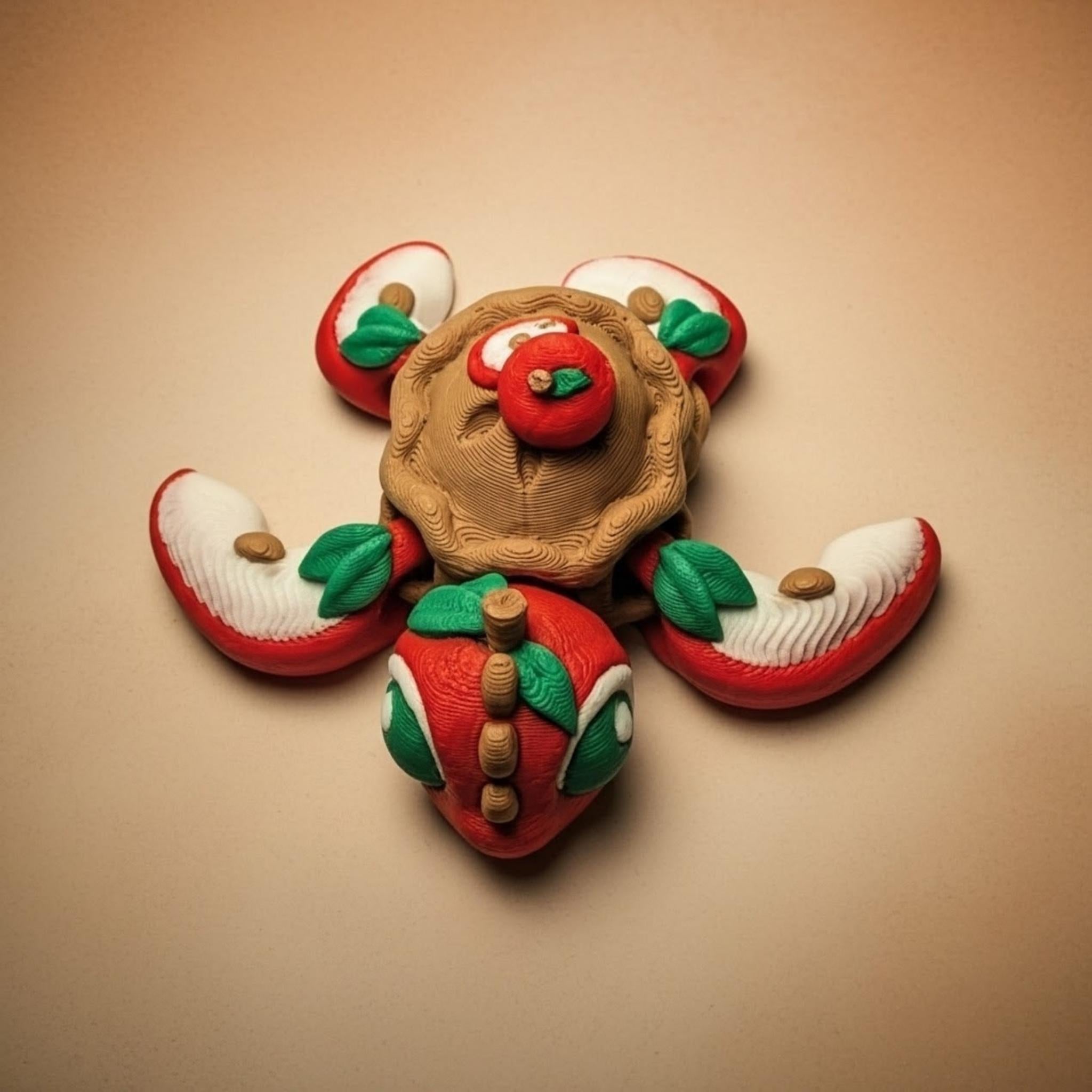 Apple Pie Turtle – Fidget Toy & Cozy Desk Pet