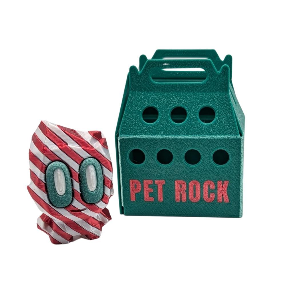 Premium Candy Cane Blob Rock Gift