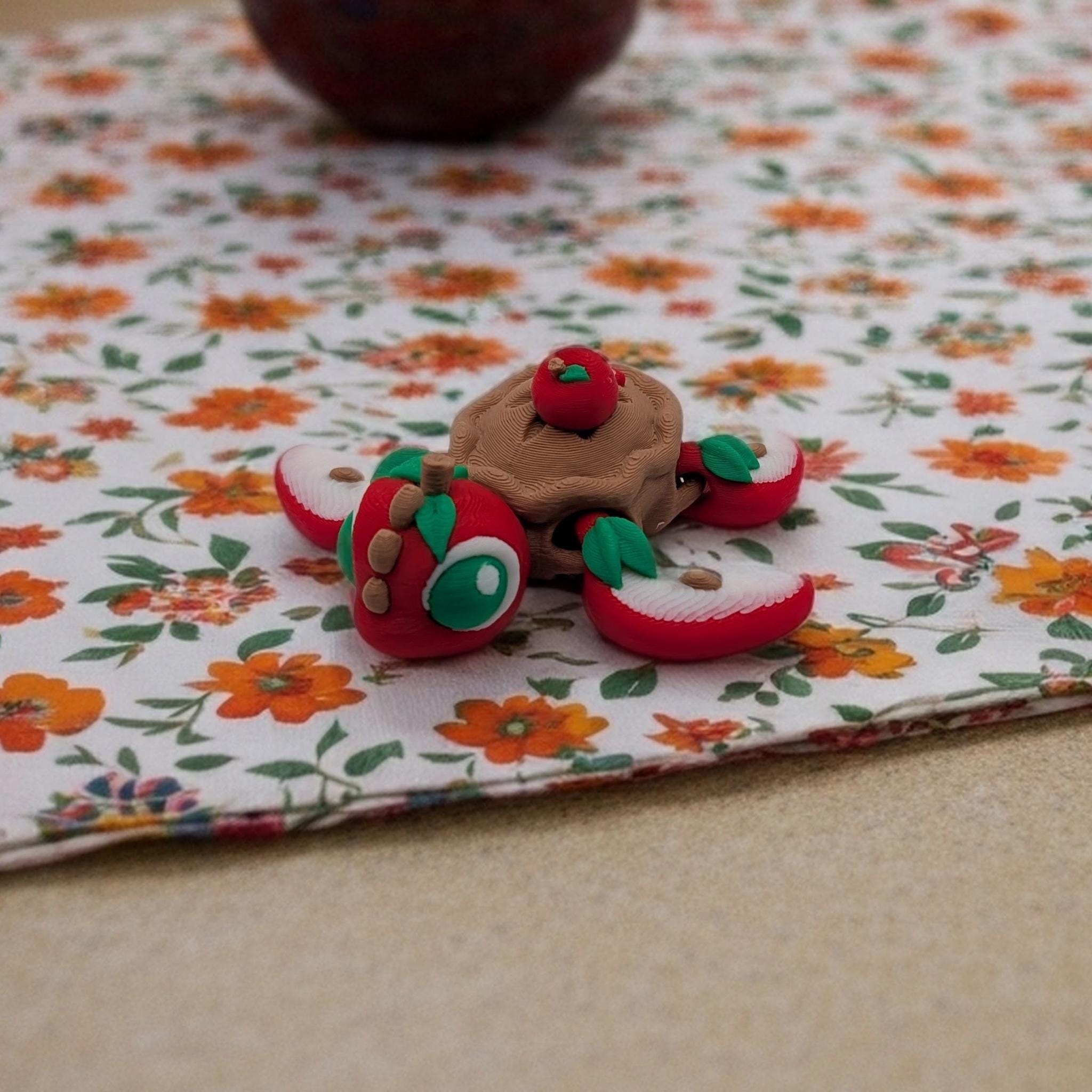 Apple Pie Turtle – Fidget Toy & Cozy Desk Pet