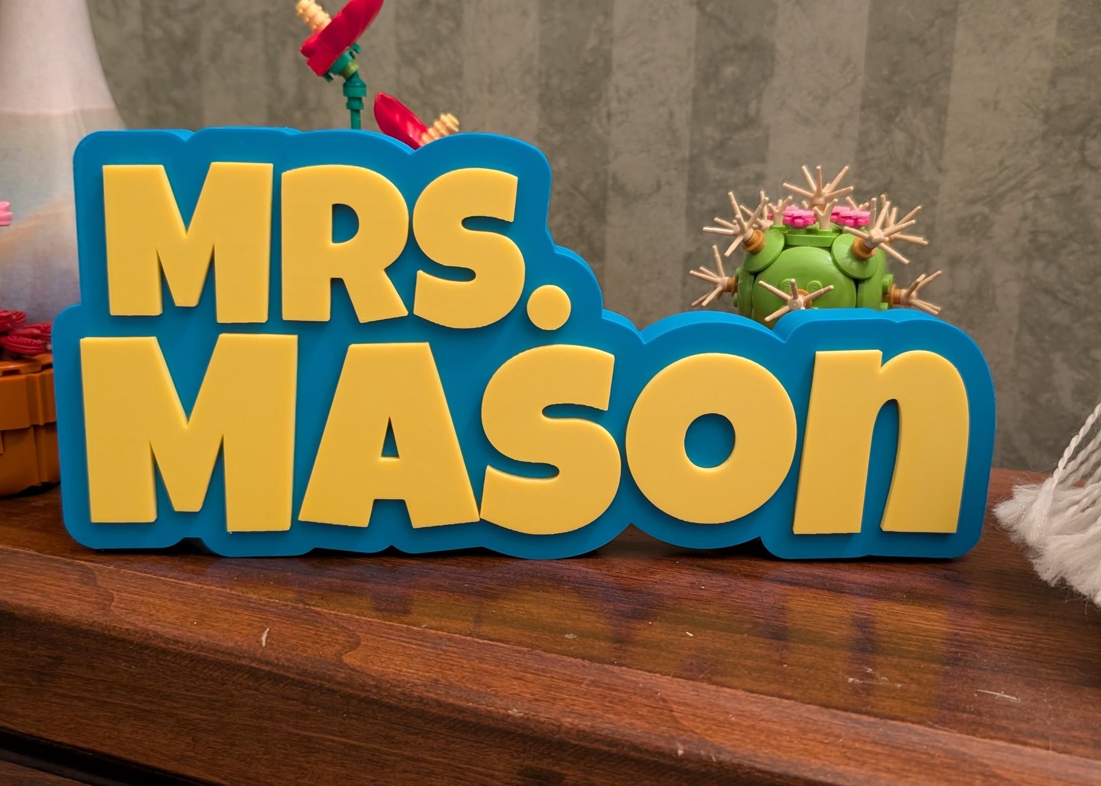 Personalized Desk Name Plate