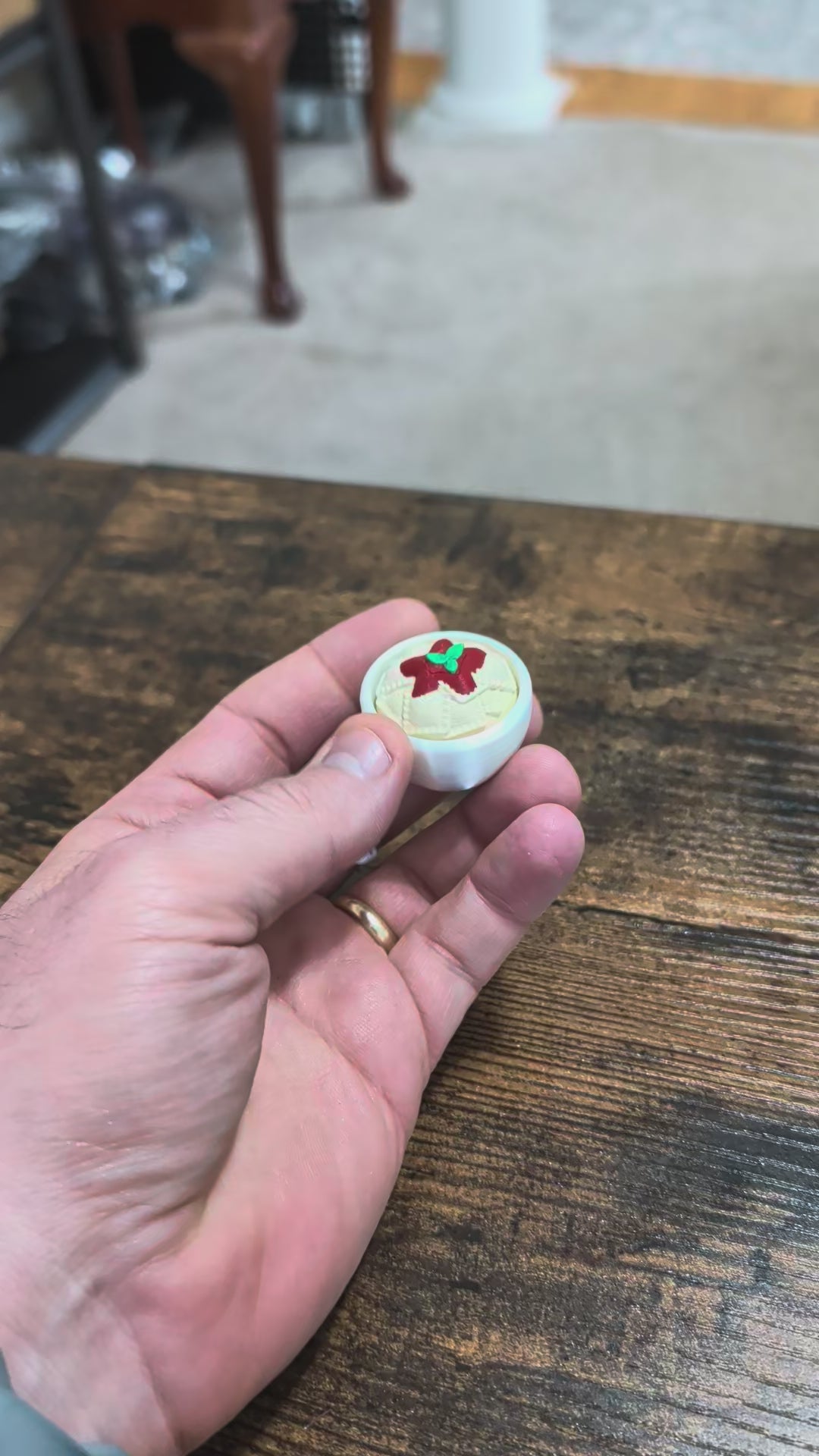 Pasta Clicker Fidget Keychain - 3D Printed Mac and Cheese Clicker Toy
