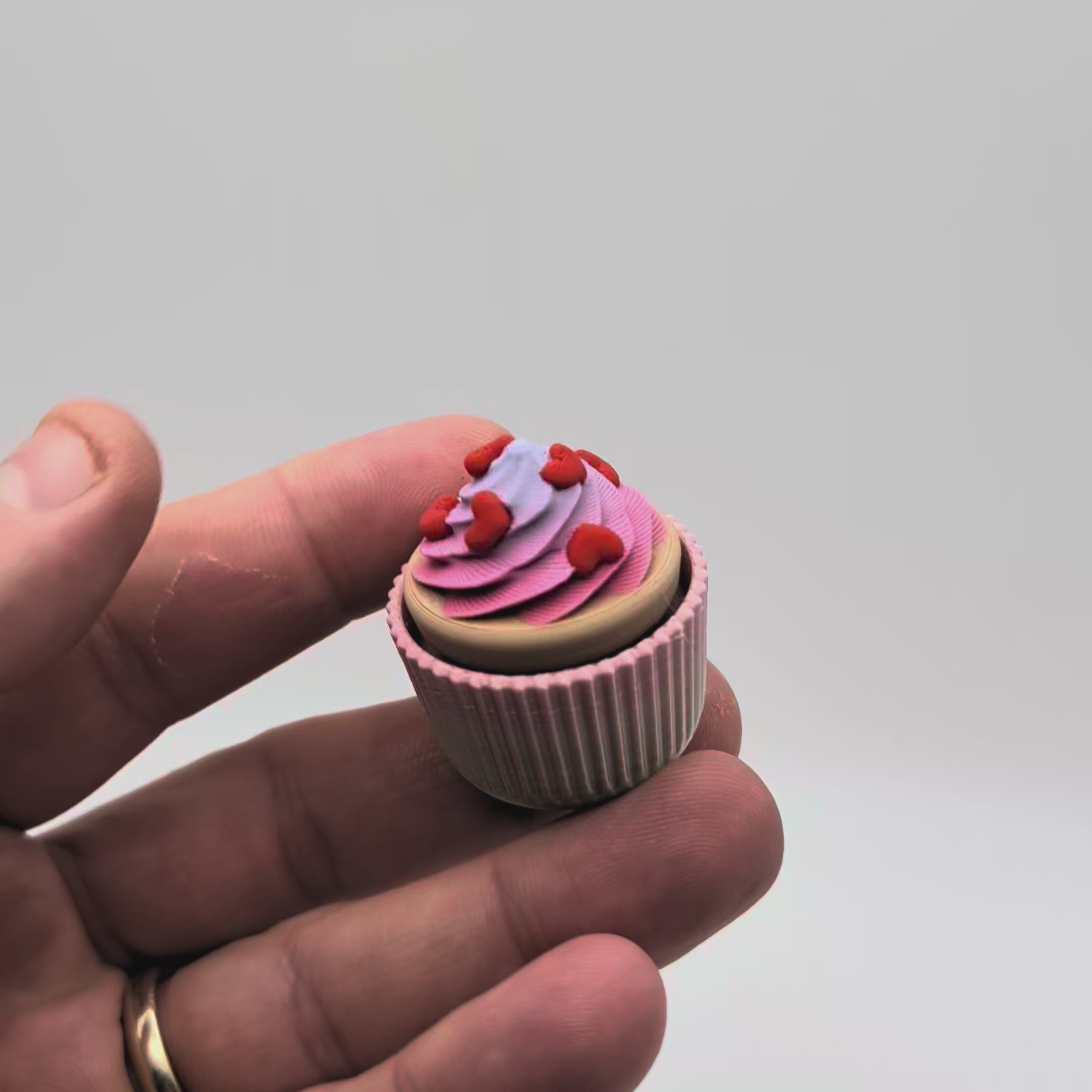 Love Cupcake Clickers | Mechanical Fidget Keychain